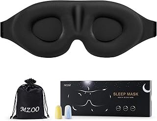 MZOO Sleep Eye Mask for Side Sleepers, 3D Contoured Blindfold