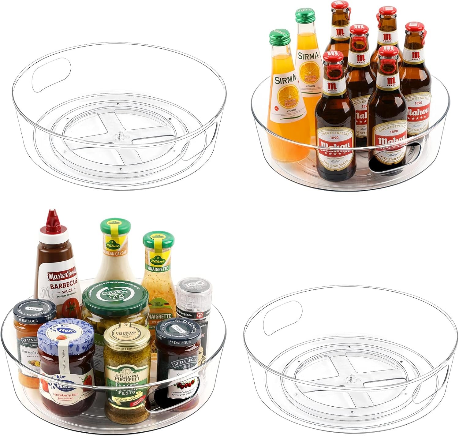 Guzon Lazy Susan Turntable Organizer 3-Pack