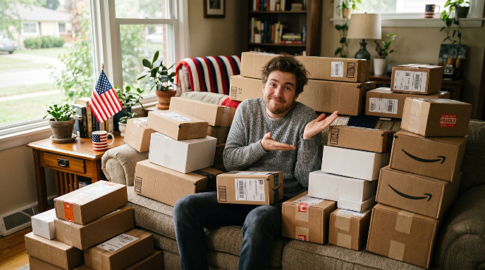kept telling myself i wouldn't go hard on memorial day and then 44 things showed up at my door